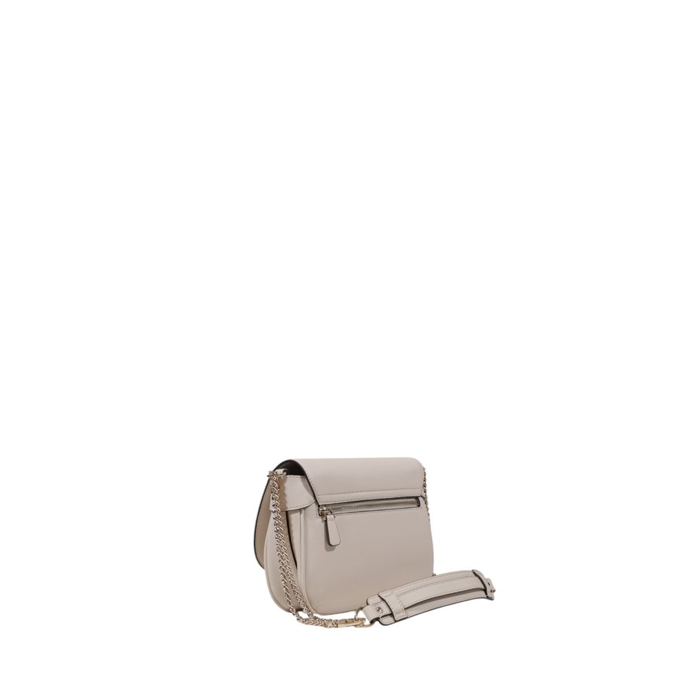 Guess Cremefarbene Polyethylen-Handtasche