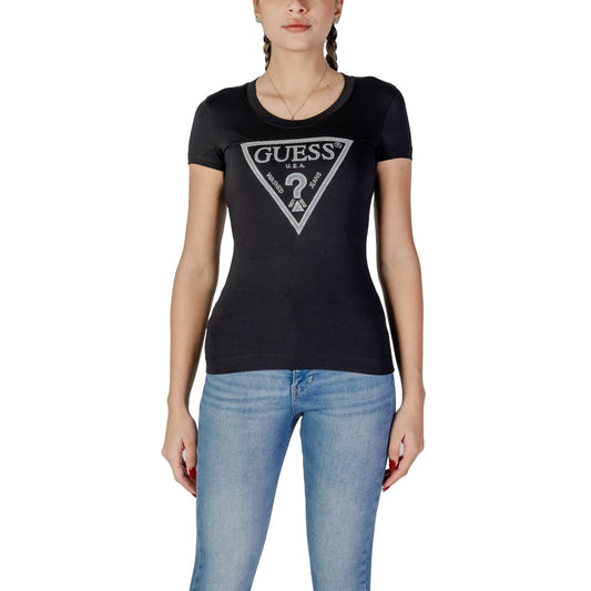 Guess Schwarze Baumwolle Tops & T-Shirt