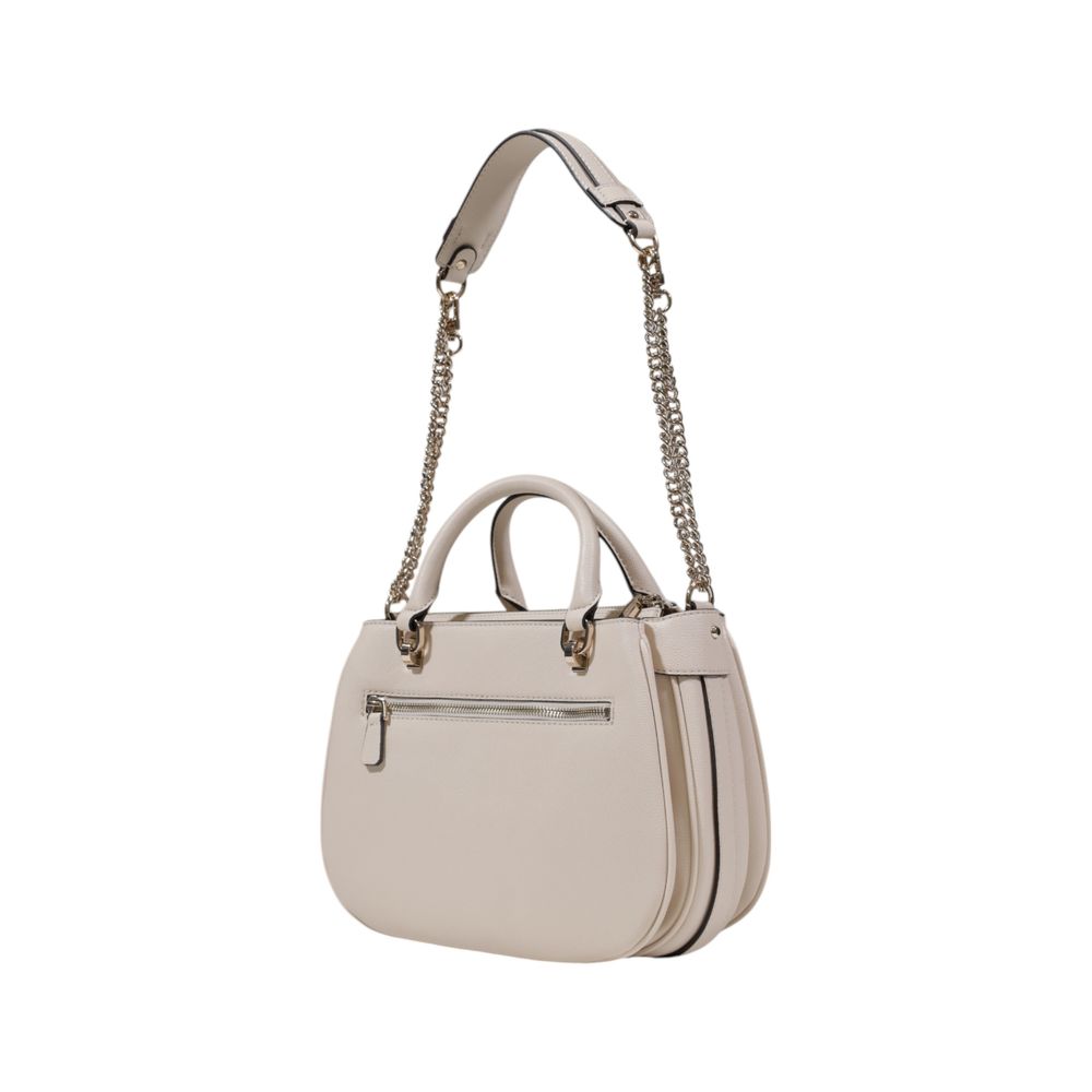 Guess Cremefarbene Polyethylen-Handtasche