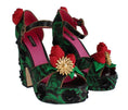 Load image into Gallery viewer, Dolce & Gabbana Verzauberte Sizilien Kristall-Brokat Keile
