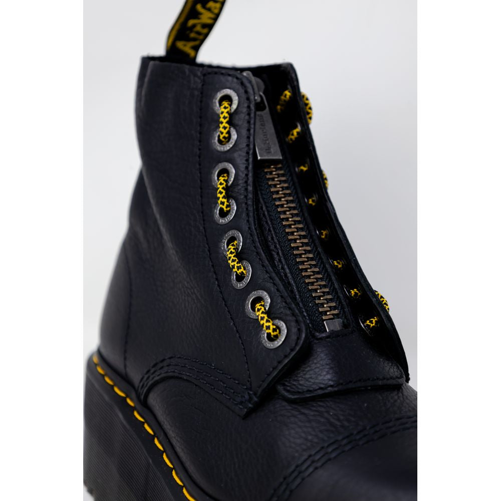 Dr. Martens Schwarzer Lederstiefel