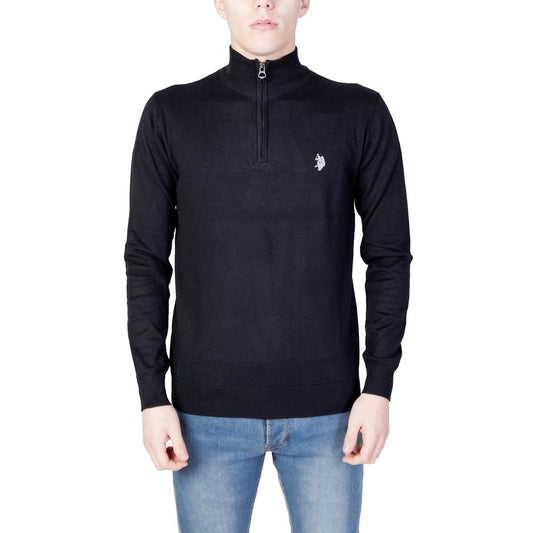 U.S. POLO ASSN. Schwarzer Baumwollpullover