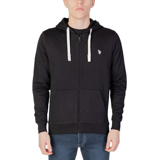 U.S. POLO ASSN. Schwarzer Baumwollpullover