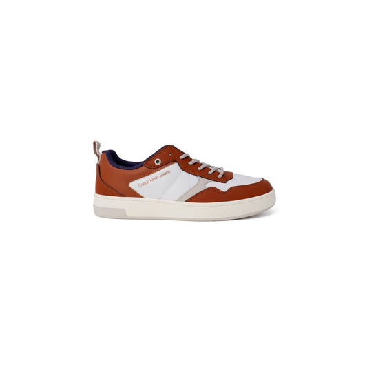 Calvin Klein Jeans Brauner Leder-Sneaker