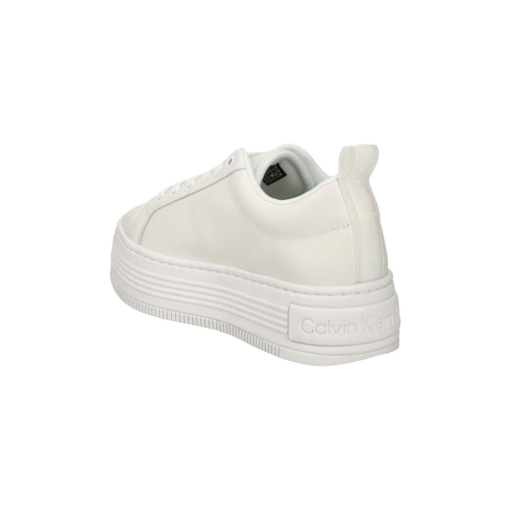 Calvin Klein Jeans Weißes Leder Sneaker