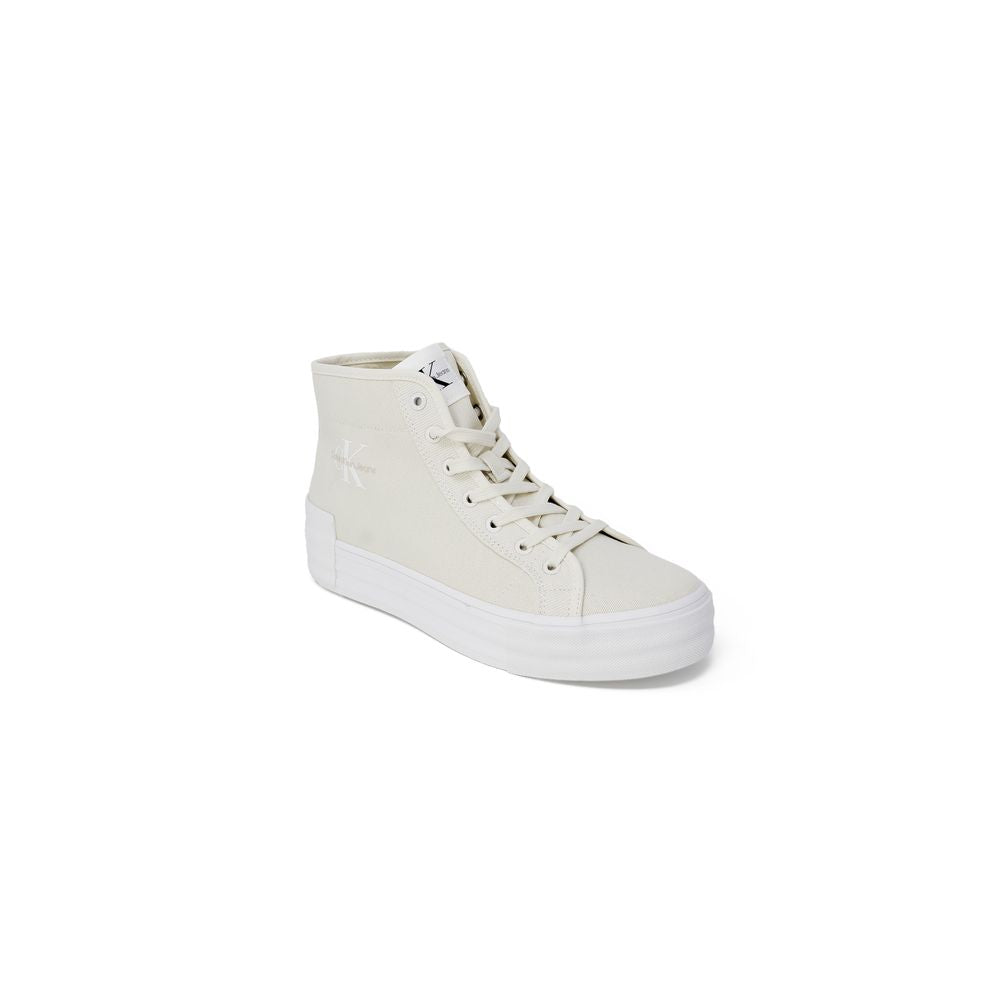 Calvin Klein Jeans Beige Sneaker aus recycelter Baumwolle