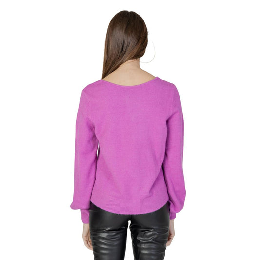 Vila Clothes Rosa Viskose-Pullover