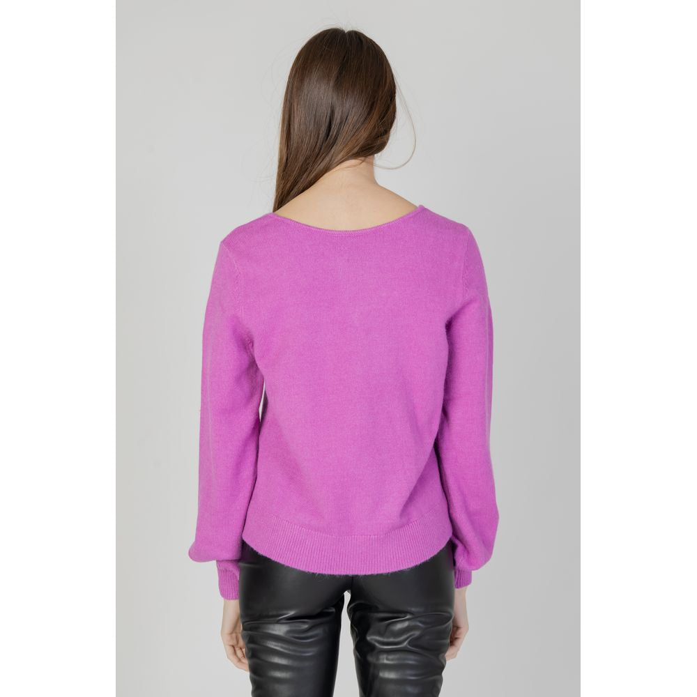 Vila Clothes Rosa Viskose-Pullover