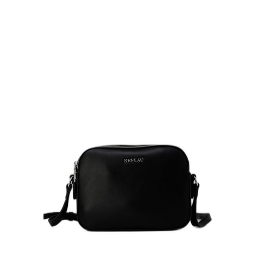 Replay Schwarze Polyethylen-Handtasche