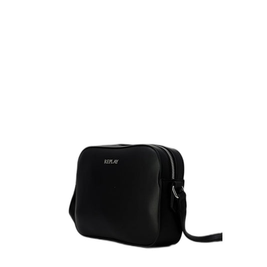 Replay Schwarze Polyethylen-Handtasche