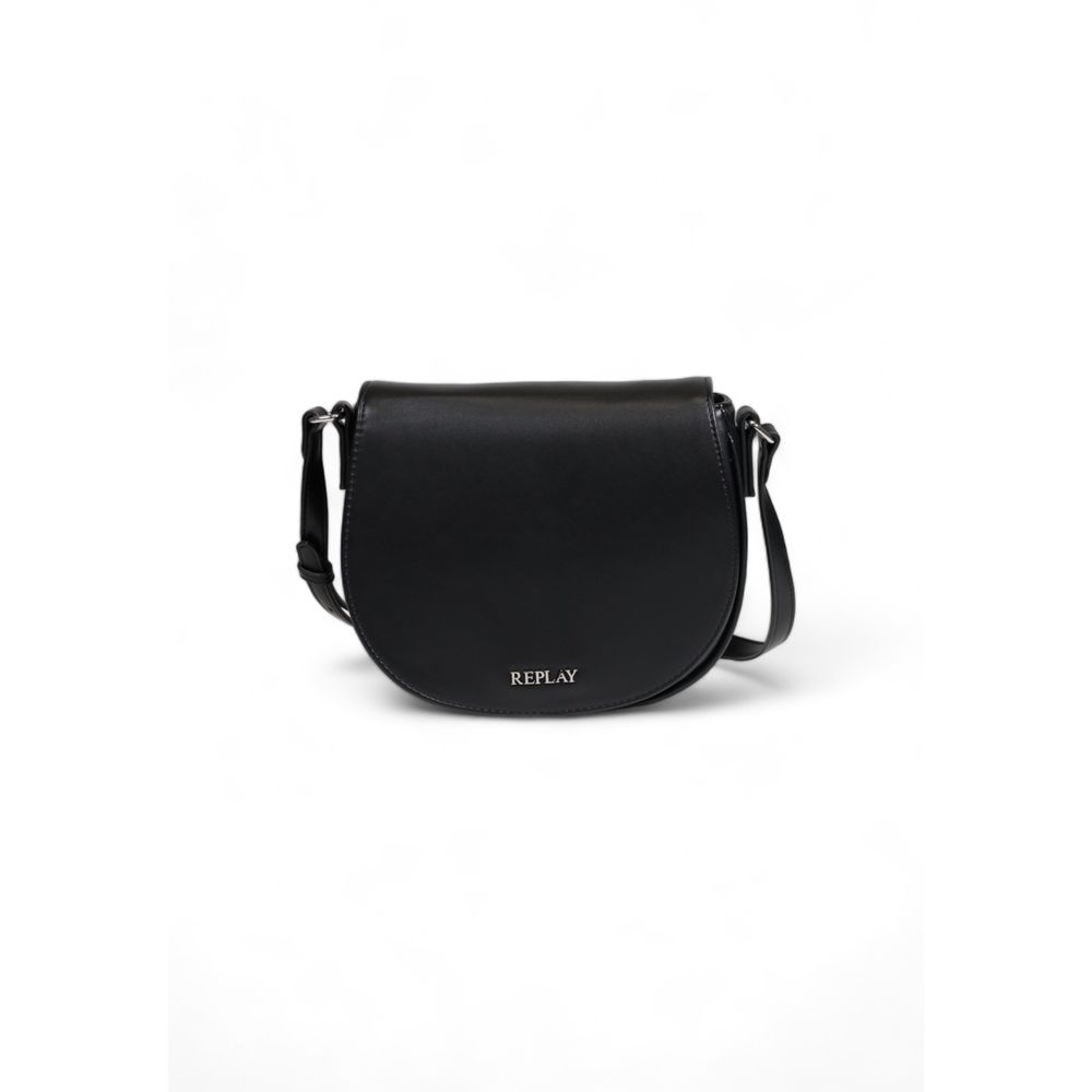 Replay Schwarze Polyethylen-Handtasche