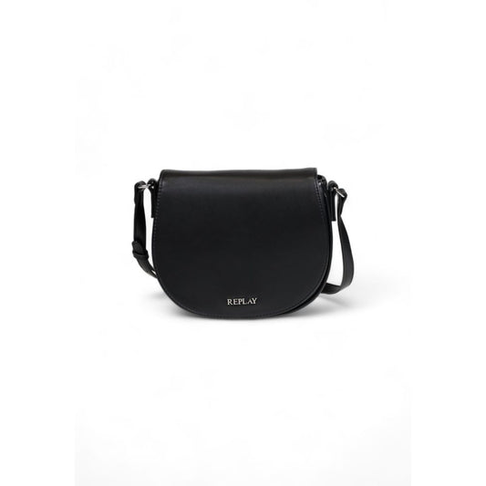 Replay Schwarze Polyethylen-Handtasche