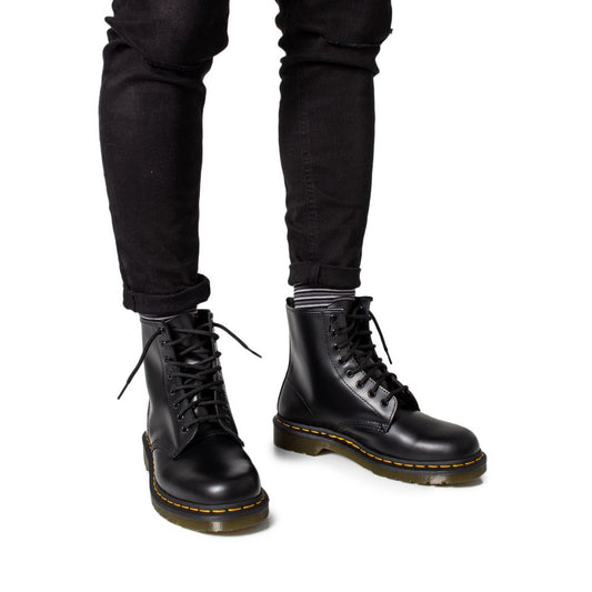 Dr. Martens Schwarzer Lederstiefel