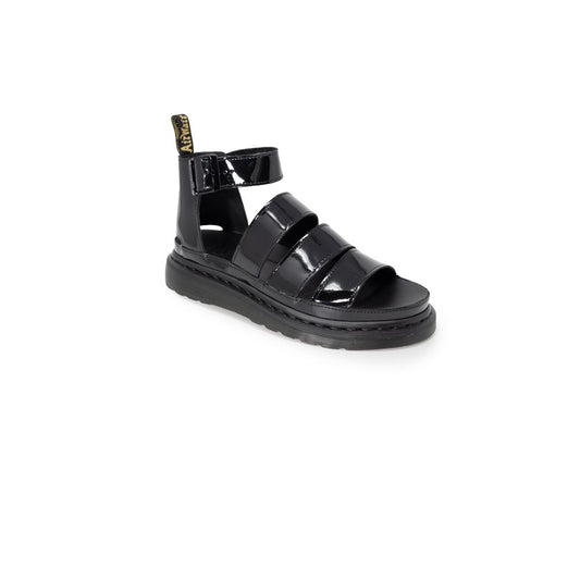 Dr. Martens Schwarze Leder-Sandale