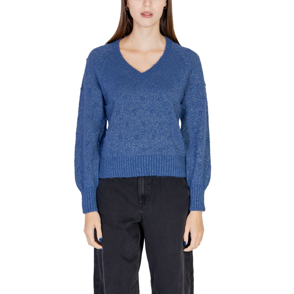 Vila Clothes Blauer Polyester-Pullover