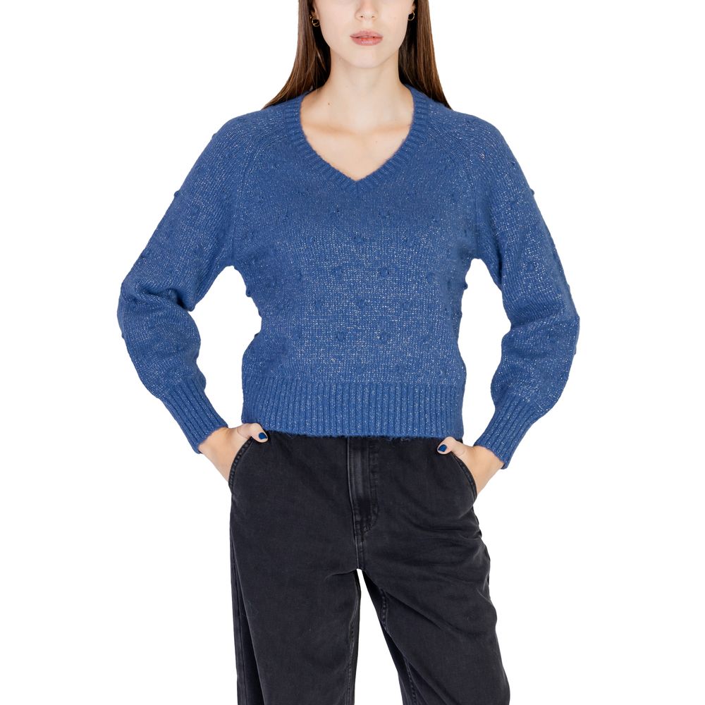 Vila Clothes Blauer Polyester-Pullover