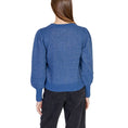 Load image into Gallery viewer, Vila Clothes Blaue Polyester-Strickjacke
