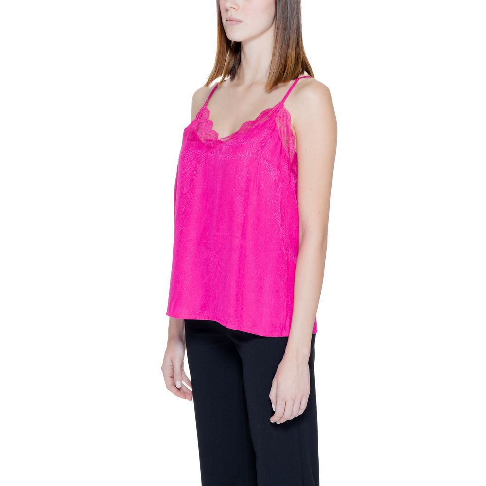 Vila Clothes Rosa Viskose Tops & T-Shirt