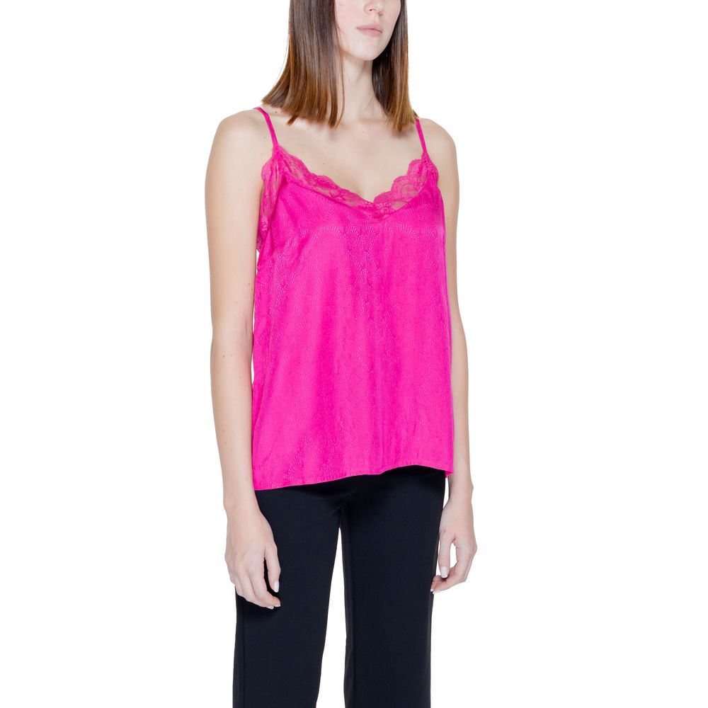 Vila Clothes Rosa Viskose Tops & T-Shirt