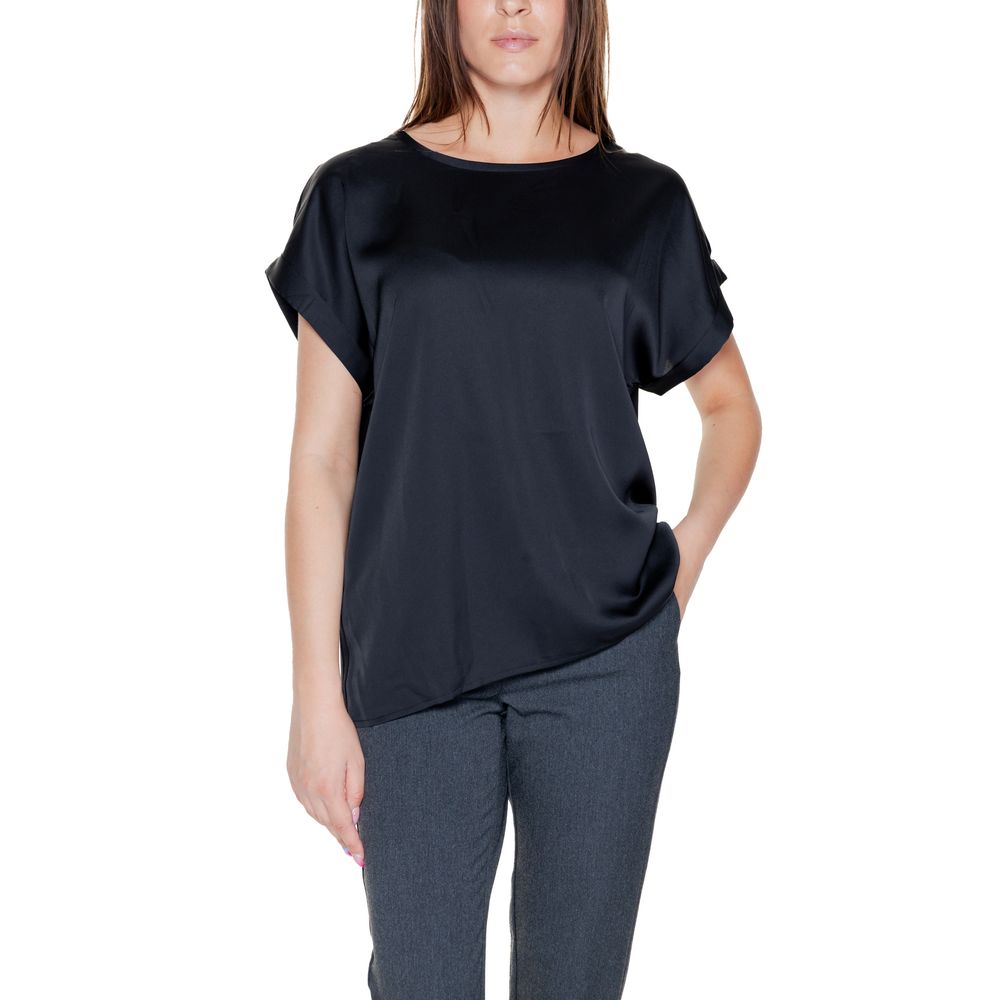 Vila Clothes Schwarze Baumwolle Tops & T-Shirt