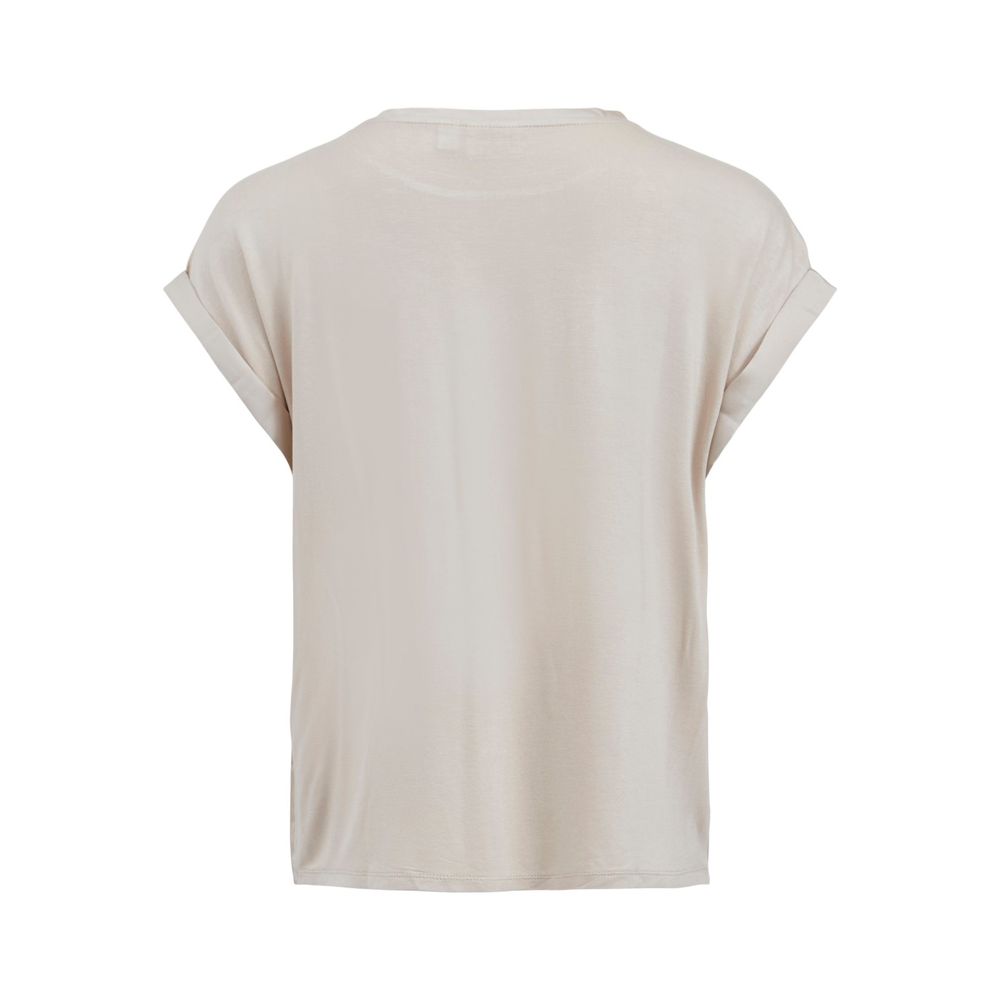 Vila Clothes Gold Baumwolle Tops & T-Shirt