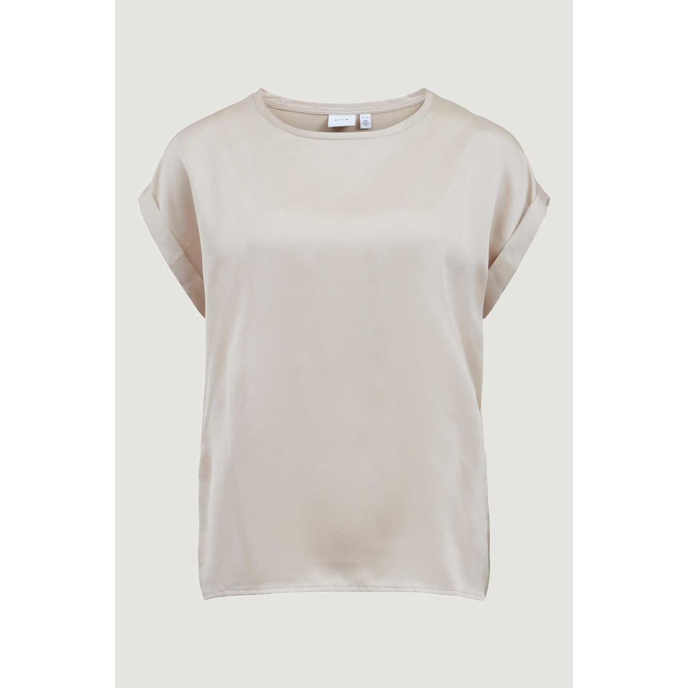 Vila Clothes Gold Baumwolle Tops & T-Shirt