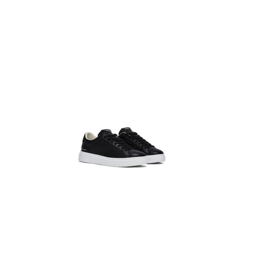 Crime London Schwarzer Leder-Sneaker