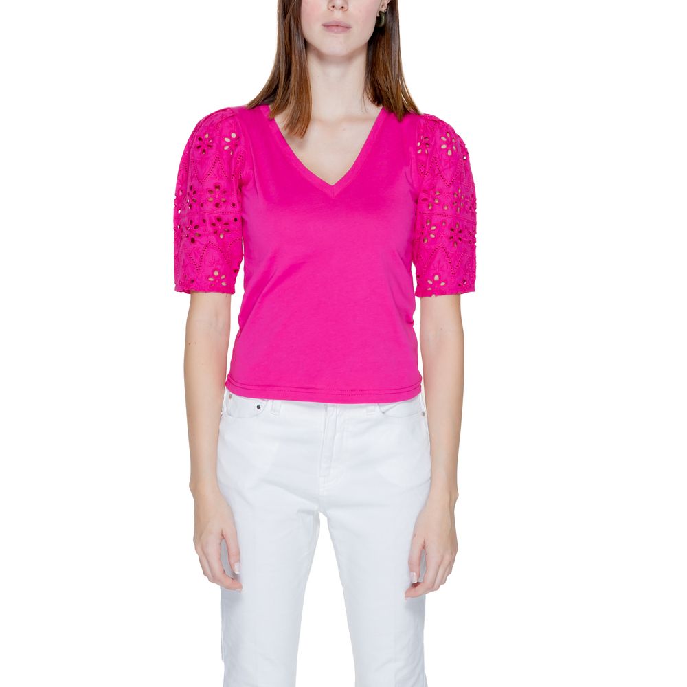 Morgan De Toi Rosa Baumwolle Tops & T-Shirt