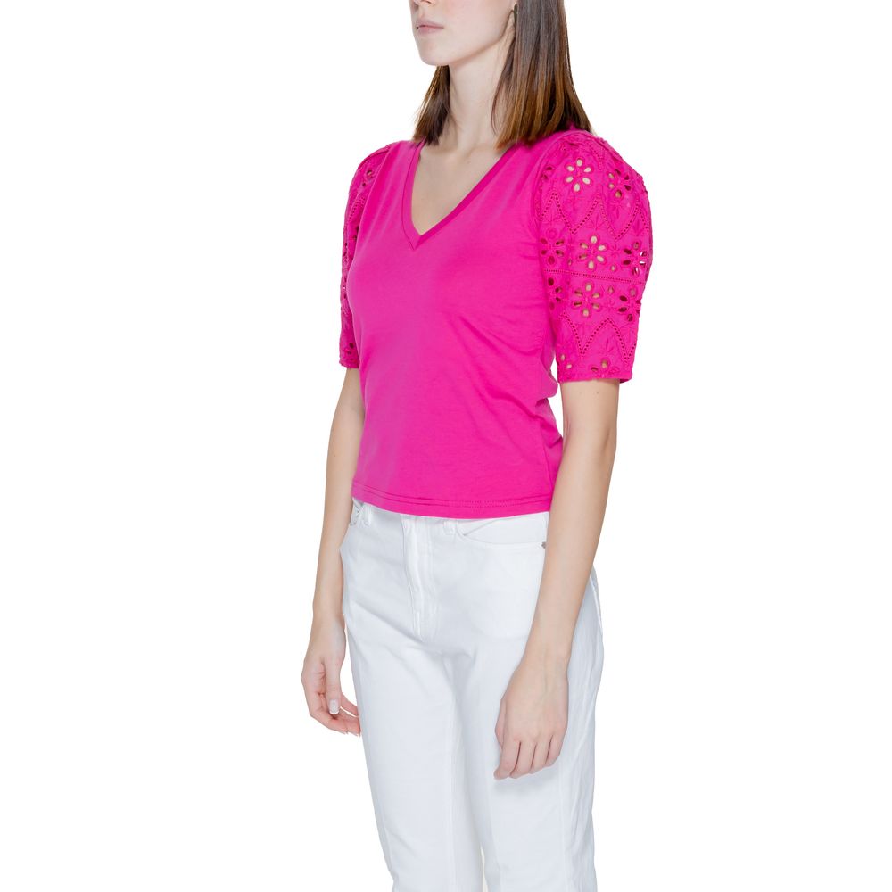 Morgan De Toi Rosa Baumwolle Tops & T-Shirt