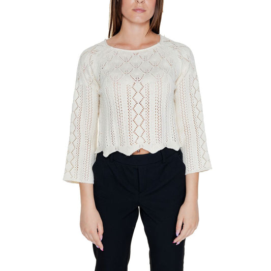 Vero Moda Beige Baumwolle Tops & T-Shirt