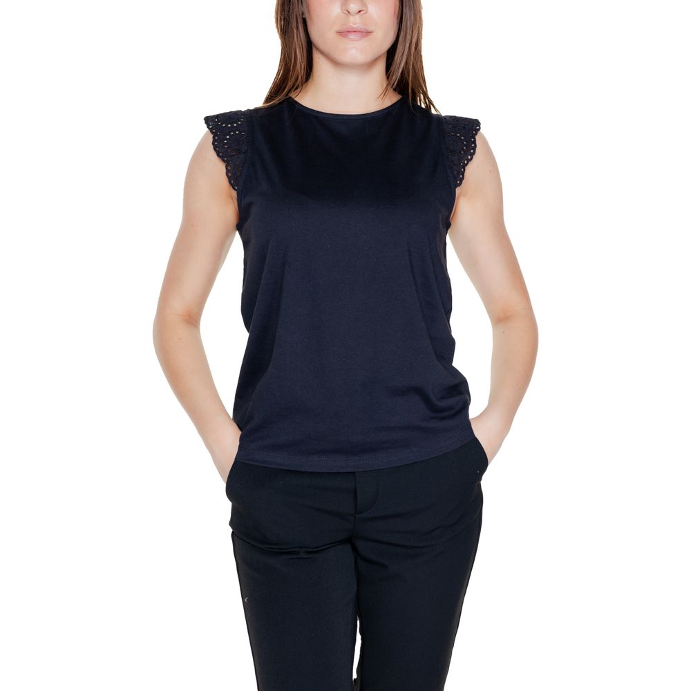 Vero Moda Schwarze Tops & T-Shirts aus recycelter Baumwolle