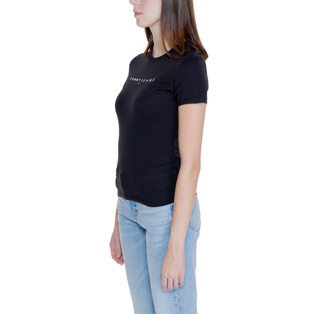 Tommy Hilfiger Jeans Schwarze Baumwolle Tops & T-Shirt