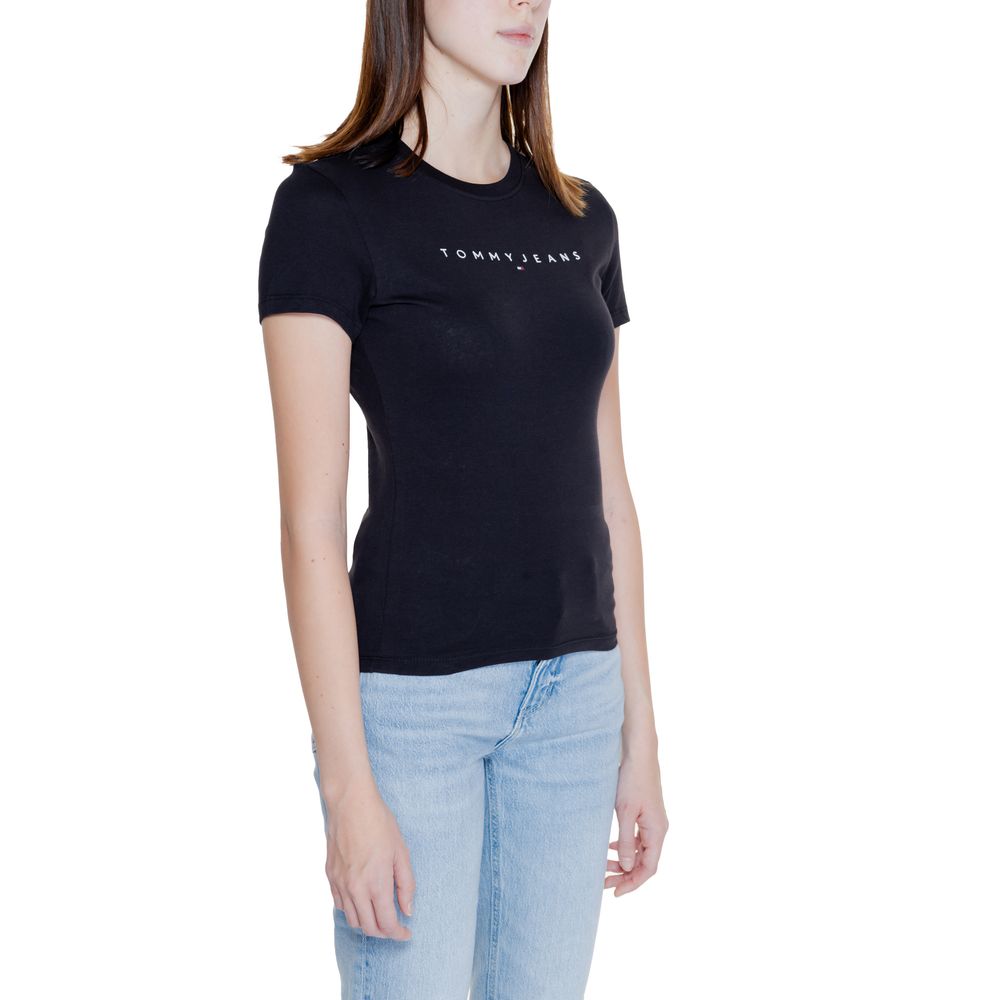 Tommy Hilfiger Jeans Schwarze Baumwolle Tops & T-Shirt