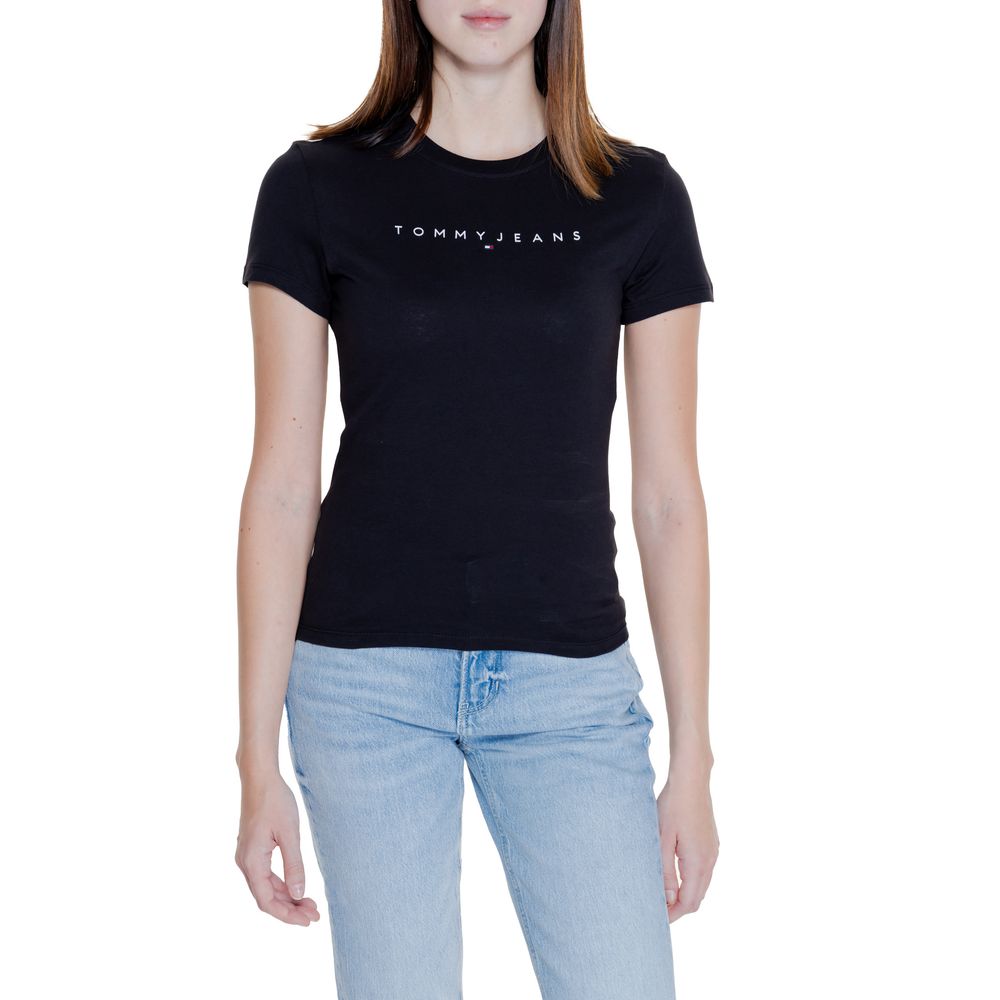 Tommy Hilfiger Jeans Schwarze Baumwolle Tops & T-Shirt