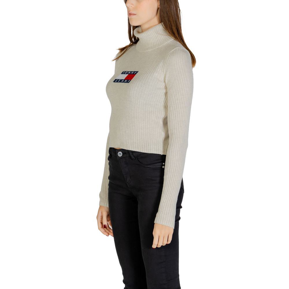 Tommy Hilfiger Jeans Beigefarbener Pullover aus recyceltem Polyester