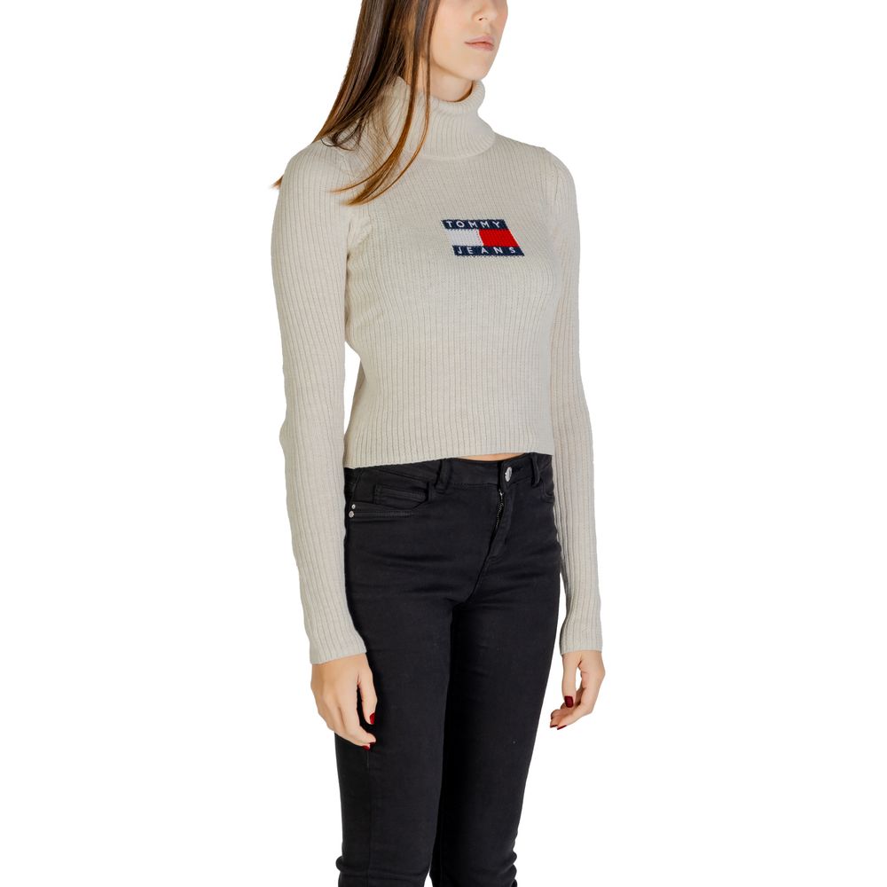 Tommy Hilfiger Jeans Beigefarbener Pullover aus recyceltem Polyester