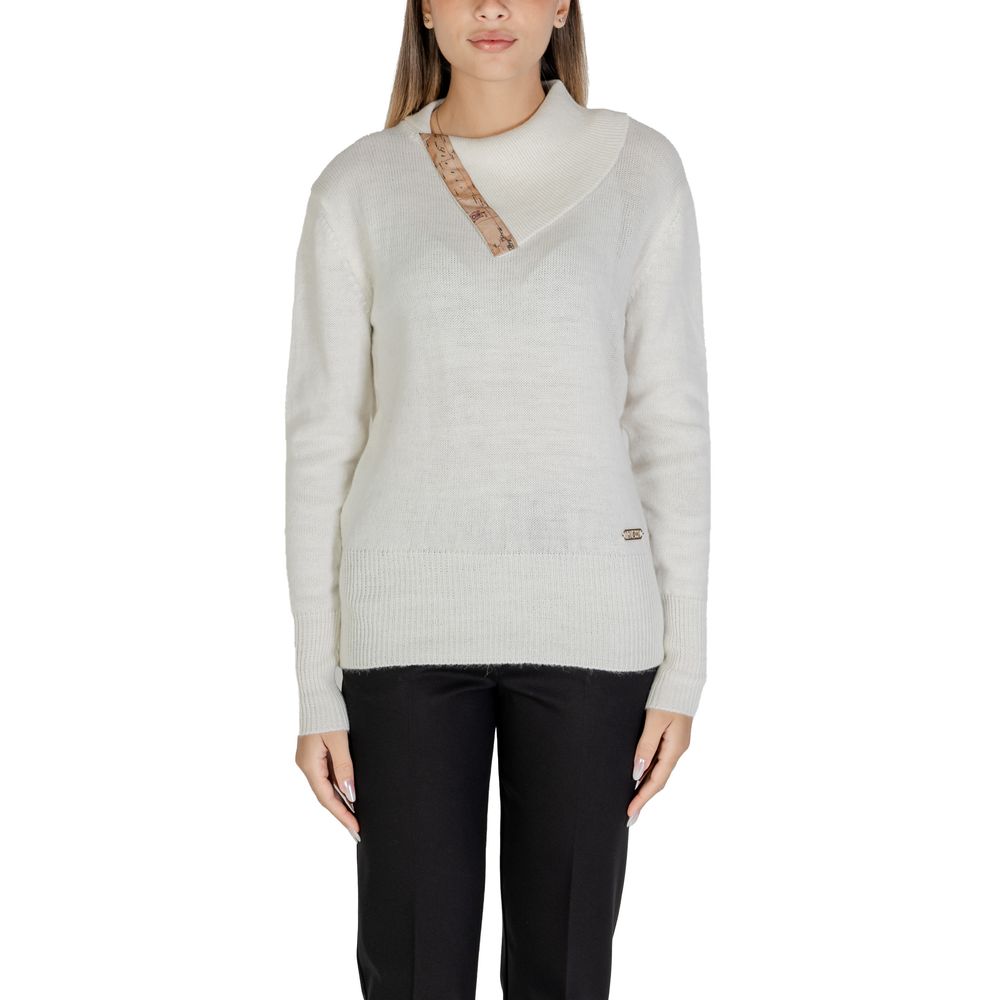 Alviero Martini Prima Classe Weißer Viskose-Pullover