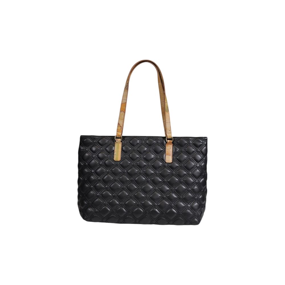 Alviero Martini Prima Classe Schwarze Polyethylen-Handtasche