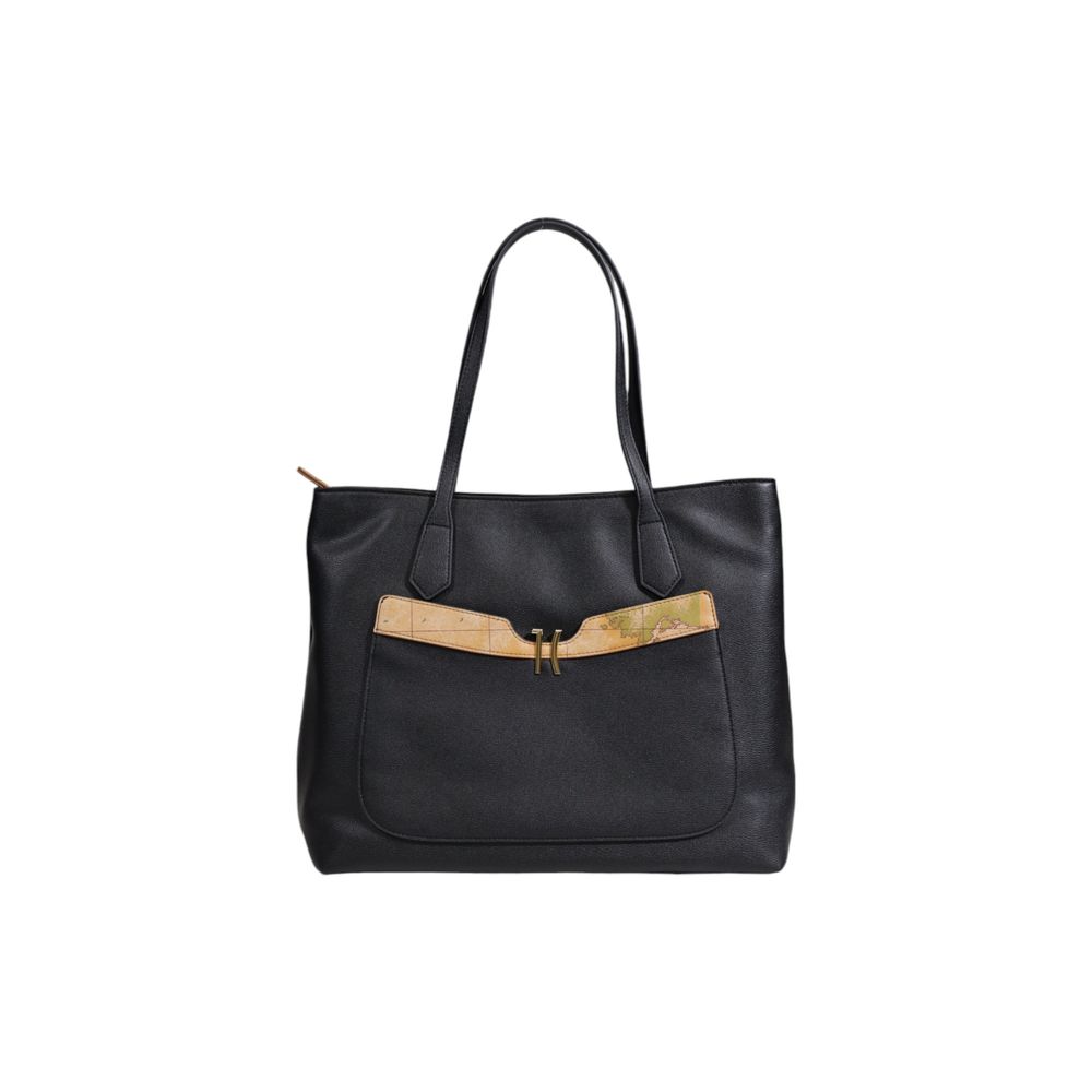 Alviero Martini Prima Classe Schwarze Polyethylen-Handtasche