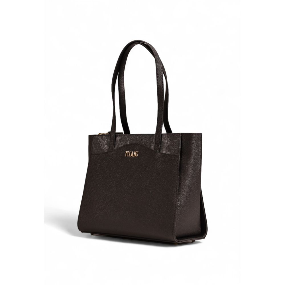 Alviero Martini Prima Classe Schwarze Polyethylen-Handtasche