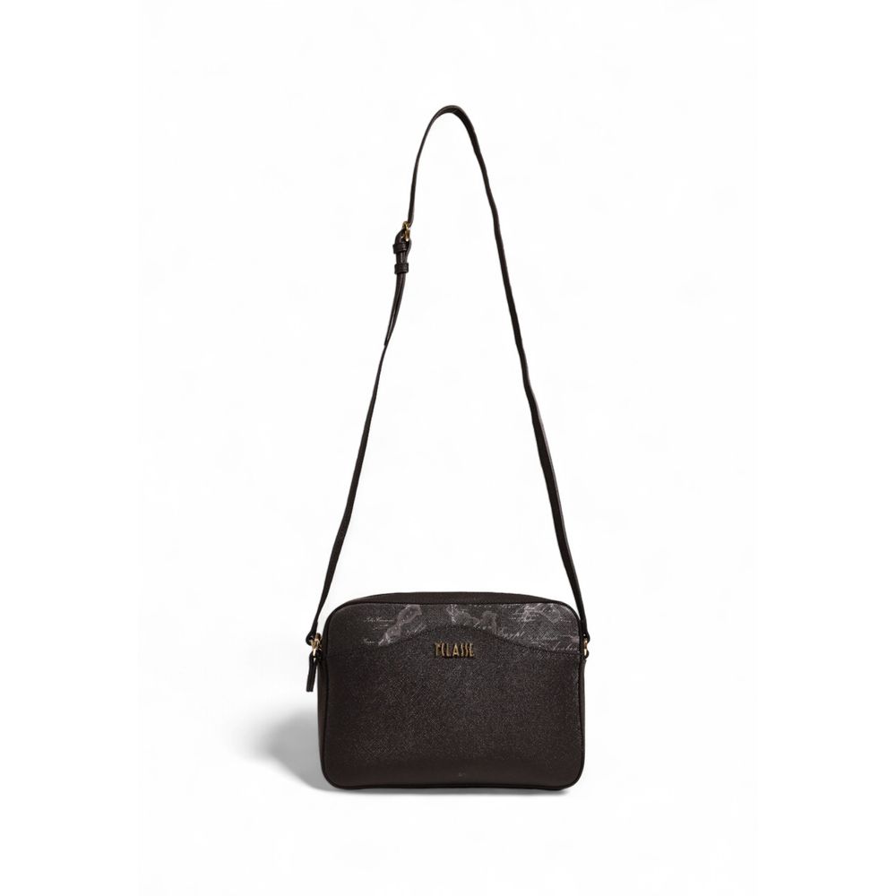 Alviero Martini Prima Classe Schwarze Polyethylen-Handtasche