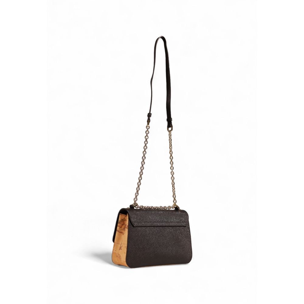 Alviero Martini Prima Classe Schwarze Polyethylen-Handtasche