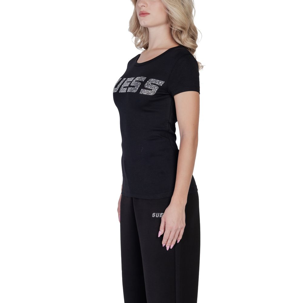 Guess Active Schwarze Baumwolle Tops & T-Shirt