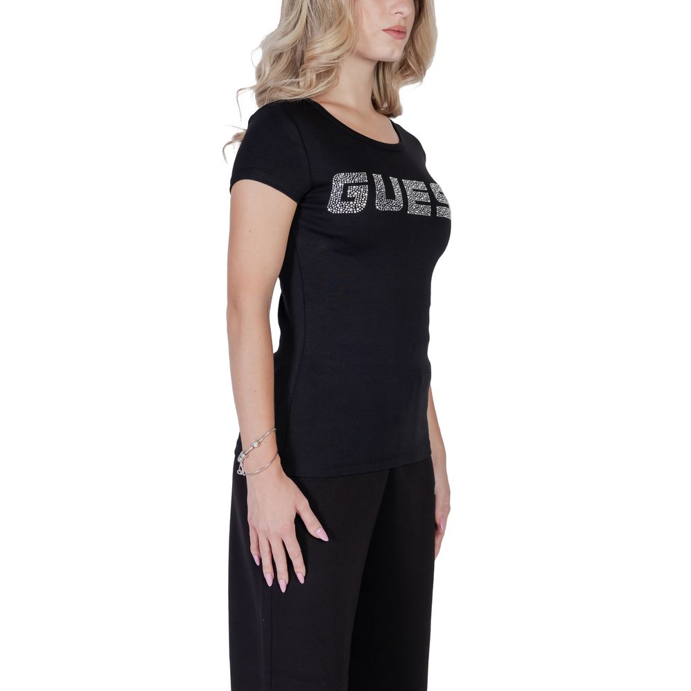 Guess Active Schwarze Baumwolle Tops & T-Shirt