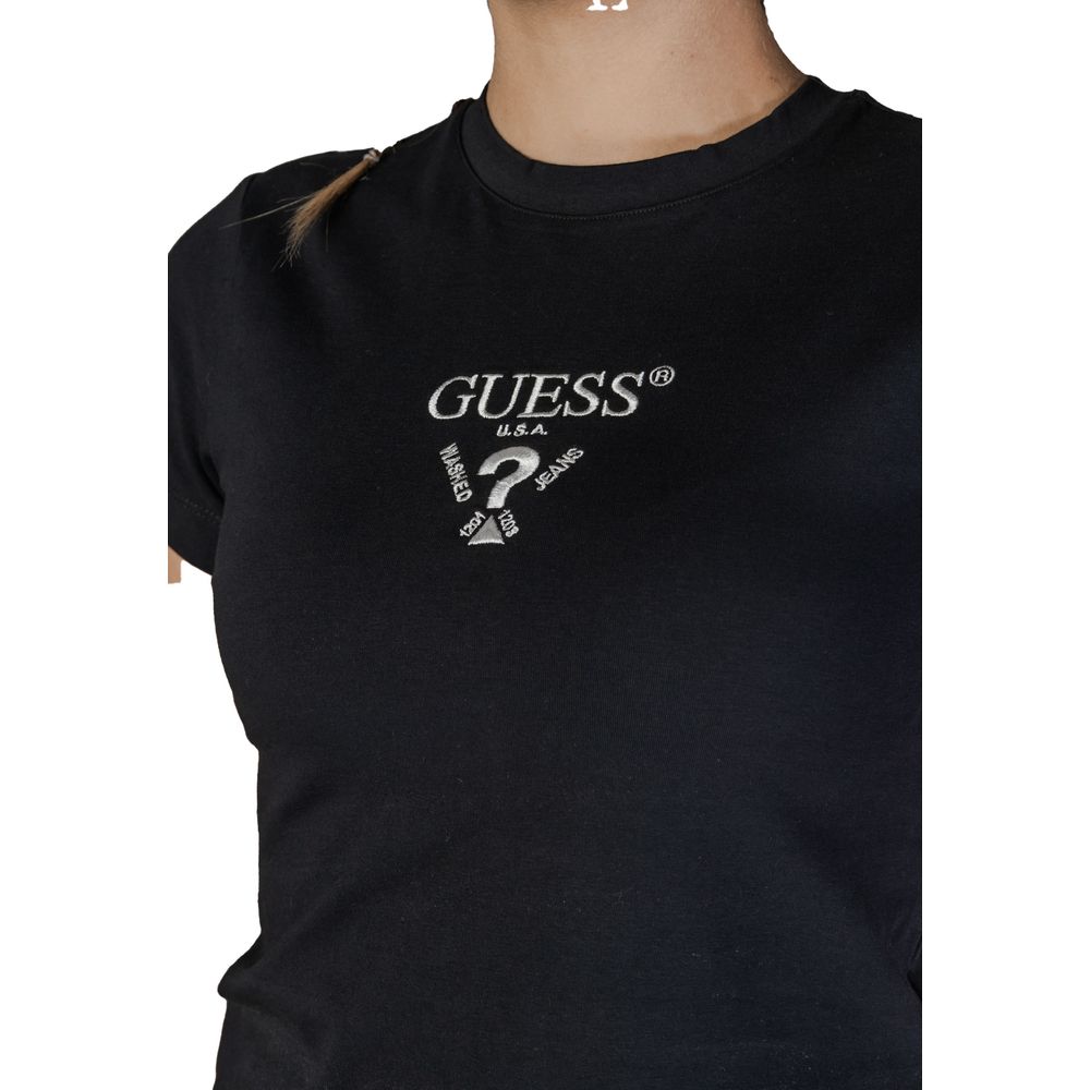 Guess Active Schwarze Baumwolle Tops & T-Shirt