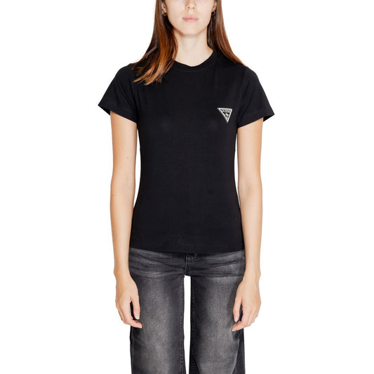 Guess Active Schwarze Baumwolle Tops & T-Shirt