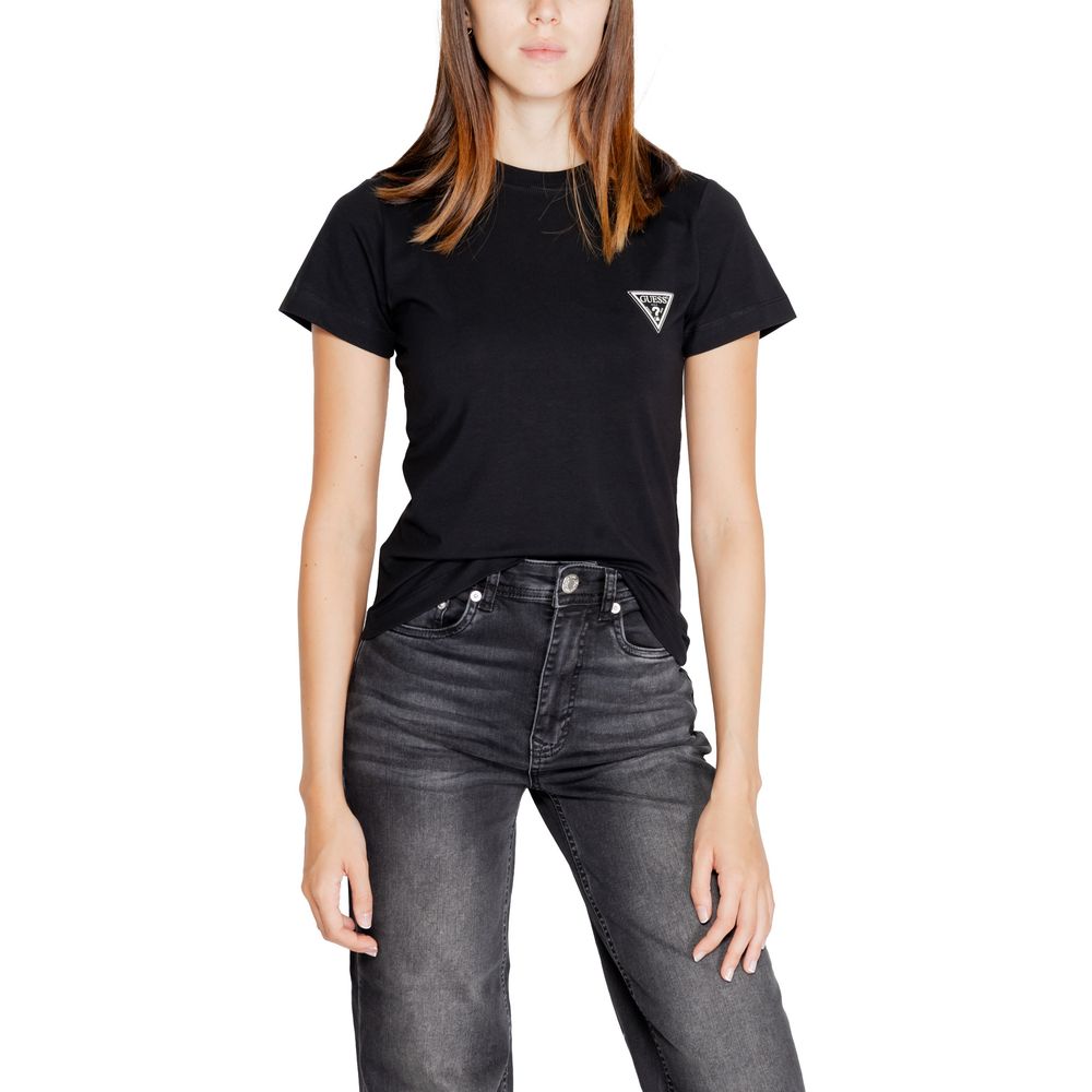 Guess Active Schwarze Baumwolle Tops & T-Shirt