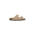 Resmi galeri görüntüleyiciye yükleyin, Birkenstock Beige Nubukledersandale
