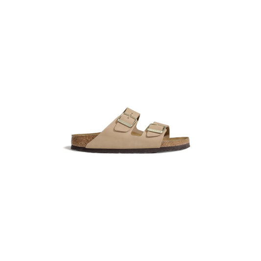 Birkenstock Beige Nubukledersandale