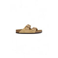 Resmi galeri görüntüleyiciye yükleyin, Birkenstock Beige Wildleder-Sandale
